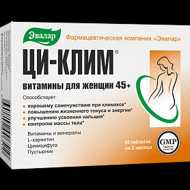 "Ci-Klim 45+ " - vitamīni sievietēm (60 tab.)